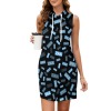 Drawstring Sleeveless Hooded Dress