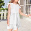 Custom Personalized Winged Sleeve Girls Dress