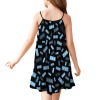 Delicate Spaghetti-Strap Ruffle-Hem Dress For Girls
