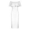 All-Over Print Women's Off-the-Shoulder Ruffled Maxi Dress
