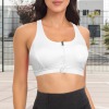 Custom Personalized Women's Zipper Front Cross Back Sports Bra