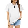 All Over Print Women's Zipper Polo Shirt