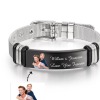 Color Photo Engraved Adjustable Strap Bracelet