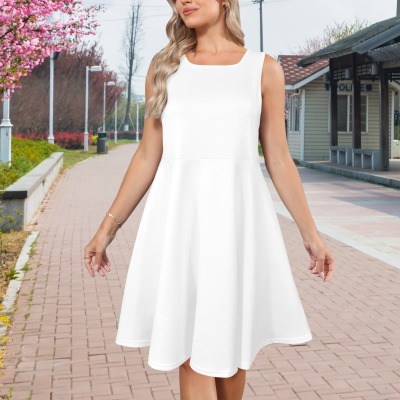 All-Over-Print Women's Sleeveless A-Line Casual Dress