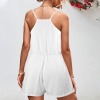 Custom Personalized Women's V-Neck Cami Elastic Waist Pocket Romper