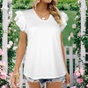 Custom Individualized Women's V-Neck Ruffle Short Sleeve T Shirts