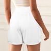Custom Individualized Women's High Waist Pocket Pleated Shorts