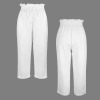 Custom Individualized Women's Elastic Waist Pockets Cropped Pants