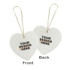 Custom Heart Ceramic Ornament
