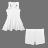 Custom Personalized Women's Front Zip Racer Back Sports Skirt & Shorts Set