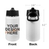 Custom Kids Stainless Water Bottle with Folding Straw(12oz)