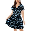 Short-Sleeved Crossover Dress