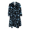 Short-Sleeved V-Neck Shirt Dress