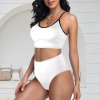 Custom Individualized Women's High Waist Two Piece Bikini Swimsuit