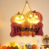 Wooden Halloween Door Sign with Light