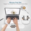 Custom Mouse Pad with Keyboard Wrist Rest