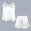 Custom Personalized Women's Ruffle Hem Cami Pajama Sets
