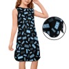 Girls' Sleeveless Split-Hem Vest Dress