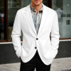 Custom Men's Casual Blazer Single Breasted Long Sleeve Jacket