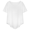 Custom Women Irregular Hem Top Cropped Wide Leg Pants Set
