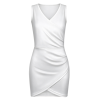 Custom Women's V-neck sleeveless hip hugging short skirt