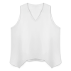 Custom Women V Neck Sleeveless Irregular Top Cropped Wide Leg Pants Set
