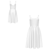 All Over Print Women's Long Slip Dress with Double Side Pockets