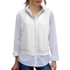 Custom Women V‑Neck Button Sleeveless Vest