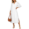 Custom Women's Collar shirt Maxi skirt Dress