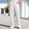 Custom Men's Elastic Waist Wide Leg Causal Pants