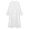 Custom Women's V Neck Midi Dress Long Sleeve Loose Fit Dress