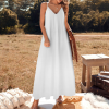 Women's Spaghetti Strap V-Neck Maxi Dress