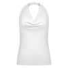 Custom Women's Halter Neck Deep V Neck Sleeveless Top