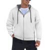 Custom Men's Fleece Lined Zip Up Hoodie Long Sleeve Casual Sweatshirt