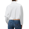 Custom Women's Long Sleeve Fleece Hoodie Short Jacket Coat