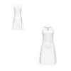 Custom Women's Sleeveless Keyhole Neck A Line Casual Dress