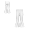 Custom Girls Flared Long Pants