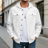 Custom Women's Long sleeved hooded Shirt Jacket Coat