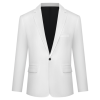 Custom Men's Long Sleeve Single Button Suit Blazer Coat