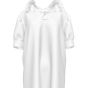Women's Half Placket Collar Short Sleeve Blouse Tops
