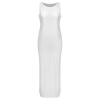 Custom Women's Sleeveless Maxi Dress Round Neck Bodycon Side Slit Dress