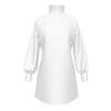 All Over Print Women's High Stacked Collar Long Sleeve Casual Dress