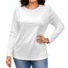 Custom Women's Round neck long sleeved T-shirt