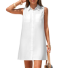 Custom Women's Sleeveless button up shirt skirt