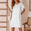 Women's Double-layer Ruffle Sleeve Casual Dress
