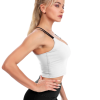 Custom Women's Double Strap Crop Top Padded Sports Bra
