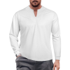 Custom Men's Long sleeved V-neck T-shirt