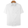 100% Cotton Custom Women Short Sleeved Shirt With Pocket