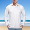Custom Men's Long Sleeve Hooded T-Shirt