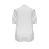 All Over Print Women's Ruffle Sleeves Pleated Blouse Top